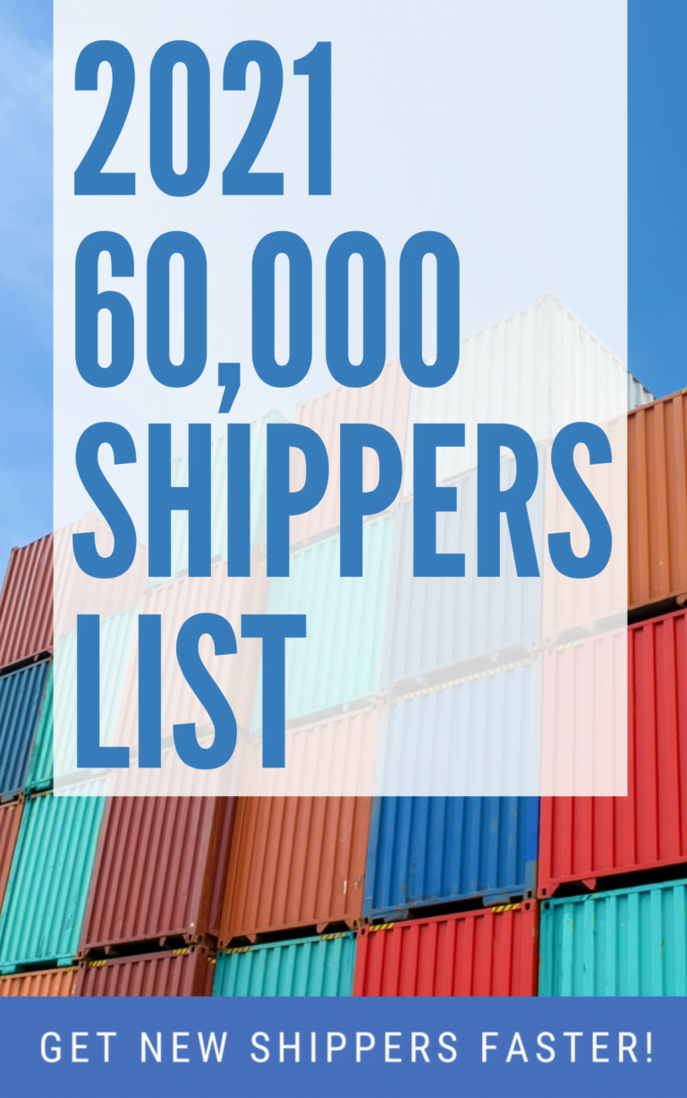 2021 60,000 Shippers List Online Freight Brokers Course