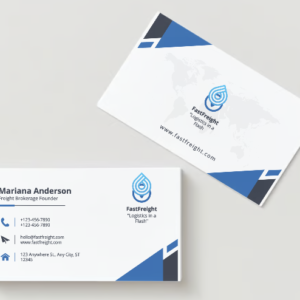 Freight Broker | Business Card Template | Download Now